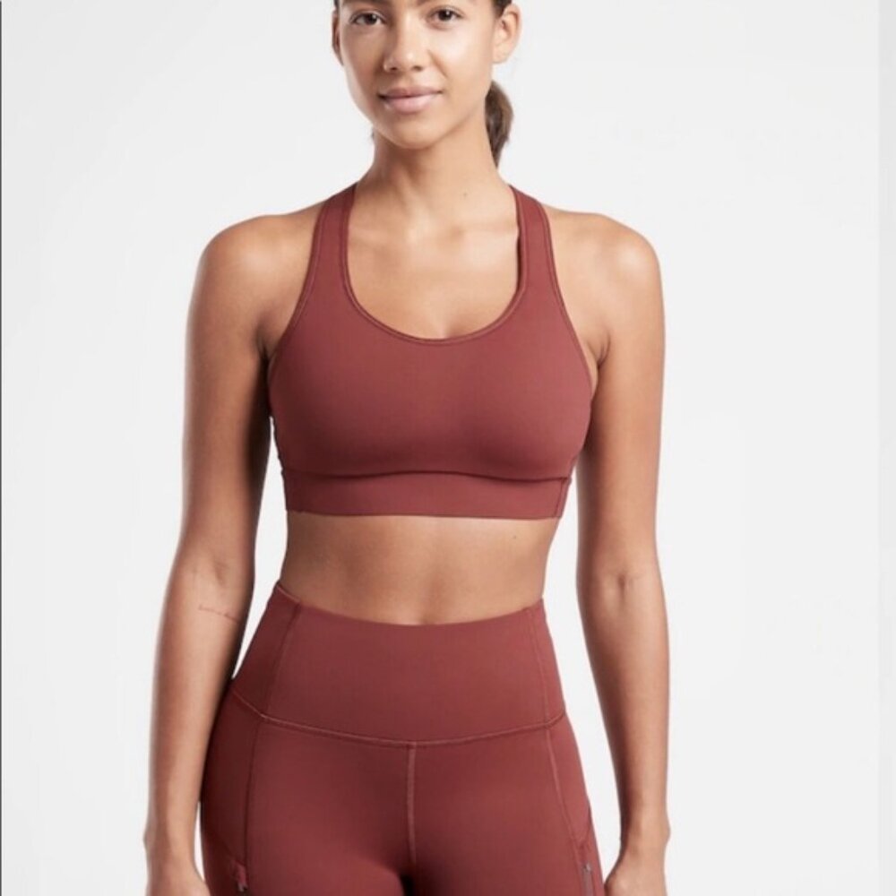 Athleta Hustle II Bra in Rust, Size 34B/C - Picture 10 of 11